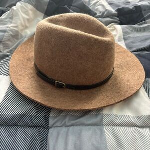 Brown Felt Fedora Hat